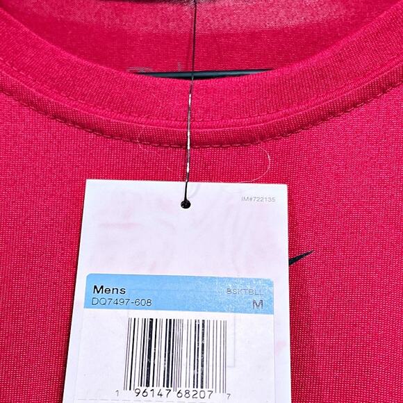 Sioux Falls Skyforce NBA G League Nike Dri Fit Mesh Tee Red Black Mens Medium - Picture 6 of 6